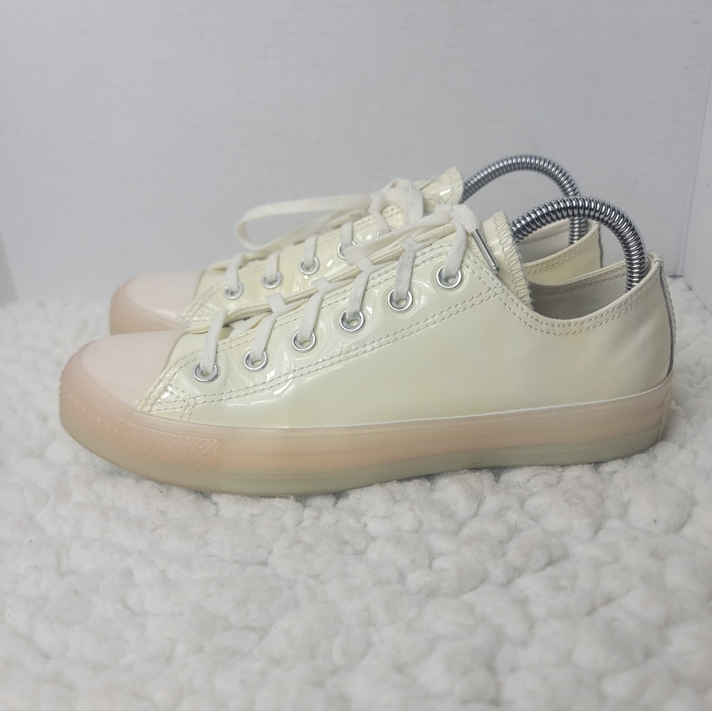 Converse Chuck Taylor All Star Lift Ox Egret White Teal Tint Platform W9 - Picture 3 of 10
